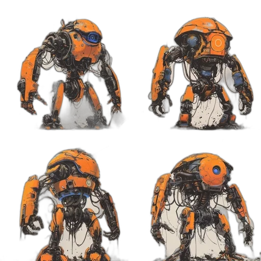 robot, jacket, creature, mask transparent PNG cut-out