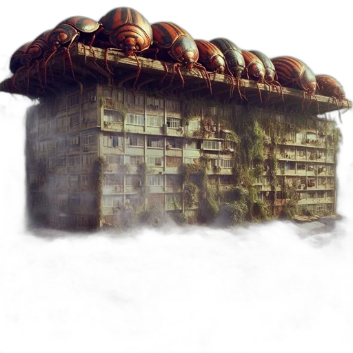 building, furniture, concept art, 3d render transparent PNG cut-out