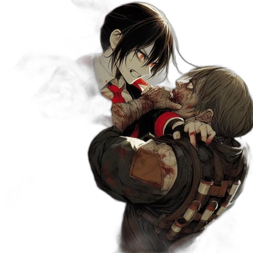 concept art, anime, photorealistic, comic book art transparent PNG cut-out