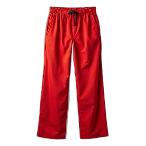 red, pair, pants, textured transparent PNG cut-out