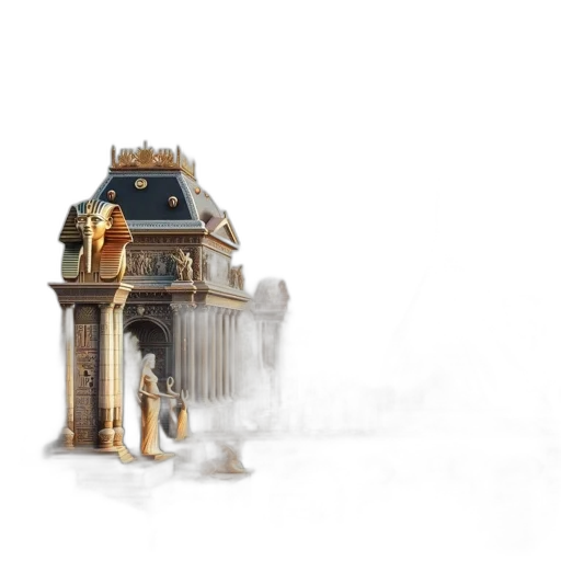 robot, building, dress, crown transparent PNG cut-out