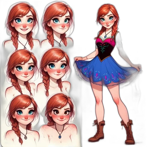 dress, concept art, cartoon, fantasy art transparent PNG cut-out