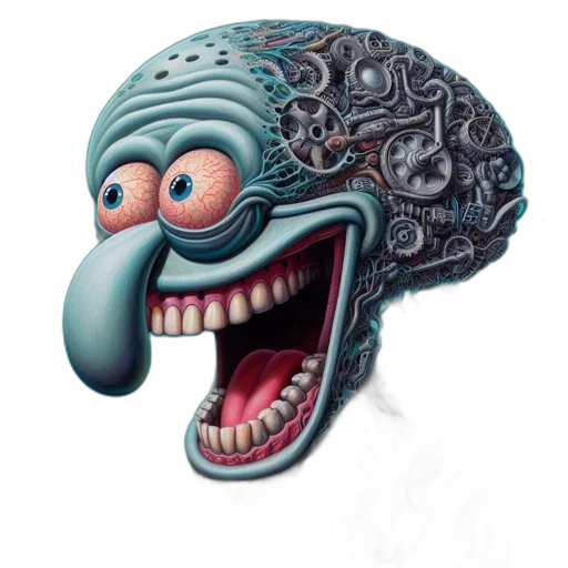 mask, face, creature, robot transparent PNG cut-out