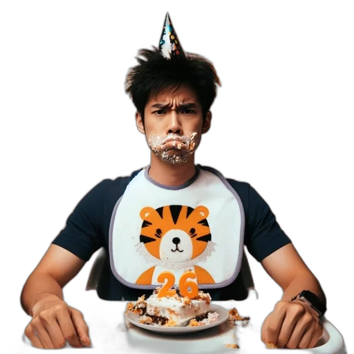food, face, 3d render, concept art transparent PNG cut-out