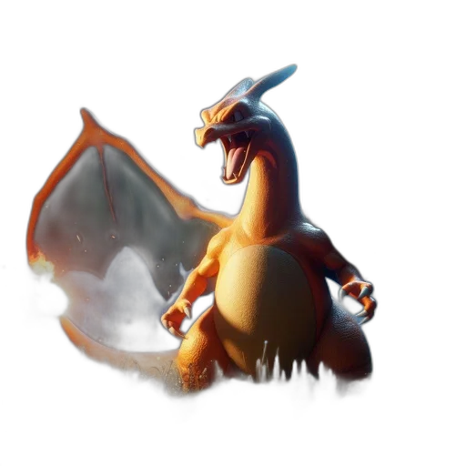dragon, creature, animal, staff transparent PNG cut-out