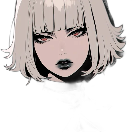 face, mask, hair, creature transparent PNG cut-out