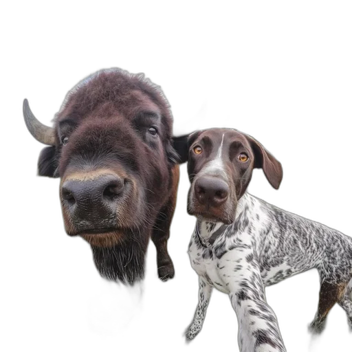 animal, staff, creature, photorealistic transparent PNG cut-out