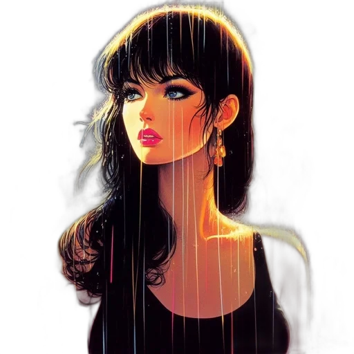 dress, face, hair, jewelry transparent PNG cut-out