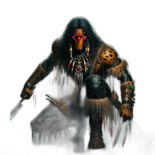 mask, weapon, sword, creature transparent PNG cut-out