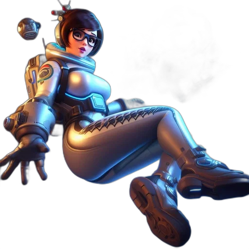 robot, weapon, staff, concept art transparent PNG cut-out
