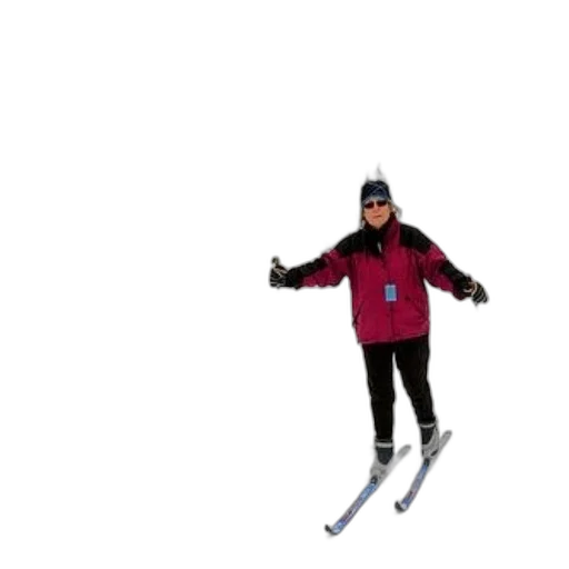 staff, jacket, snow, woman transparent PNG cut-out
