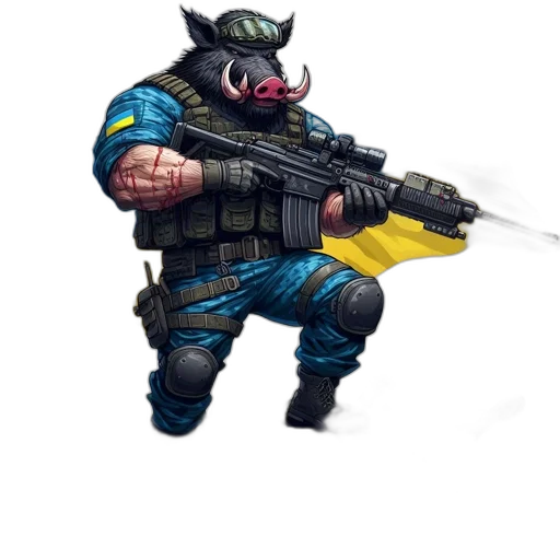 weapon, staff, robot, creature transparent PNG cut-out