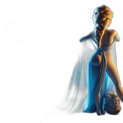 dress, concept art, fantasy art, 3d render transparent PNG cut-out