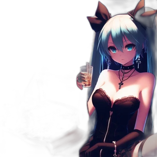 dress, robot, dragon, staff transparent PNG cut-out