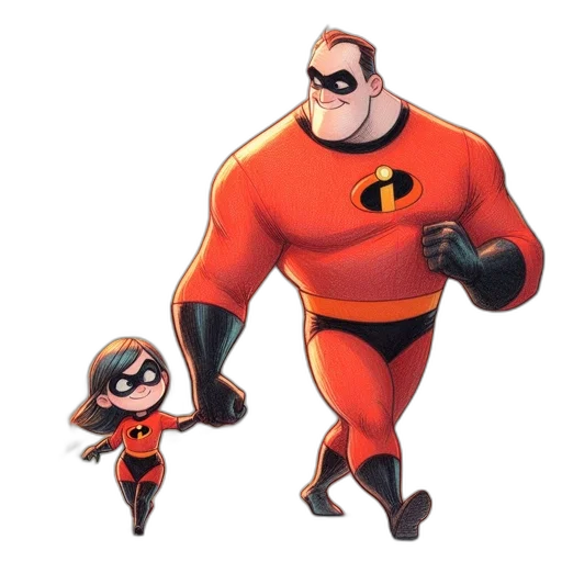 concept art, comic book art, cartoon, 3d render transparent PNG cut-out