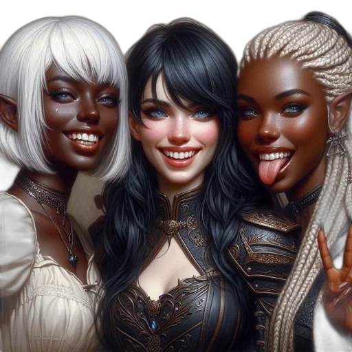 fantasy art, concept art, comic book art, photorealistic transparent PNG cut-out