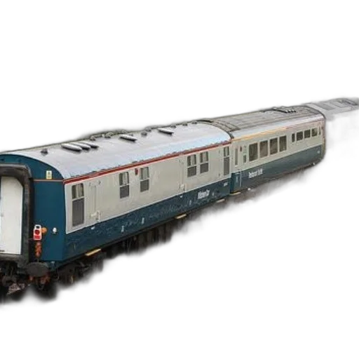 3d render, blue, white, train transparent PNG cut-out