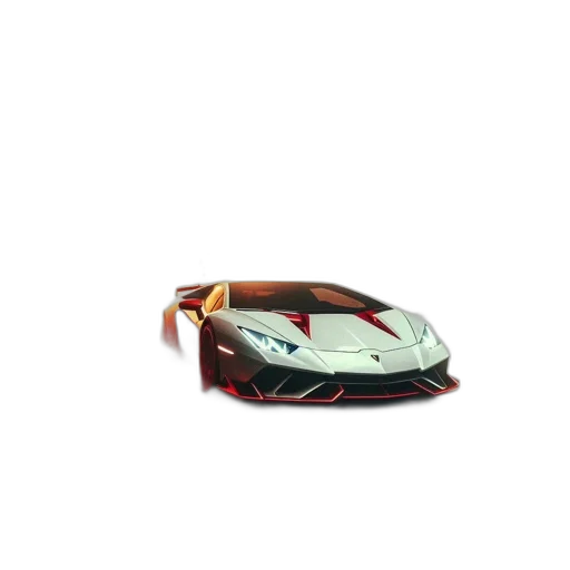 car, weapon, shoes, 3d render transparent PNG cut-out