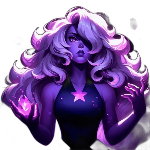 dress, staff, hair, crown transparent PNG cut-out