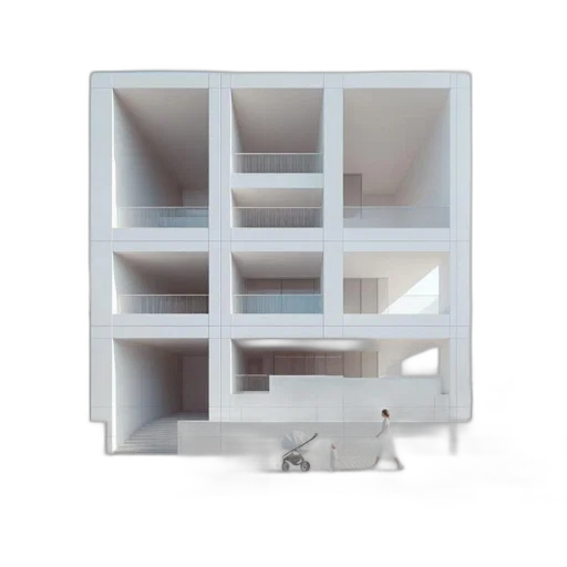 furniture, building, 3d render, concept art transparent PNG cut-out