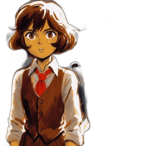jacket, staff, concept art, watercolor transparent PNG cut-out