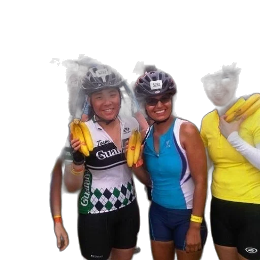 group, four, women, wearing transparent PNG cut-out