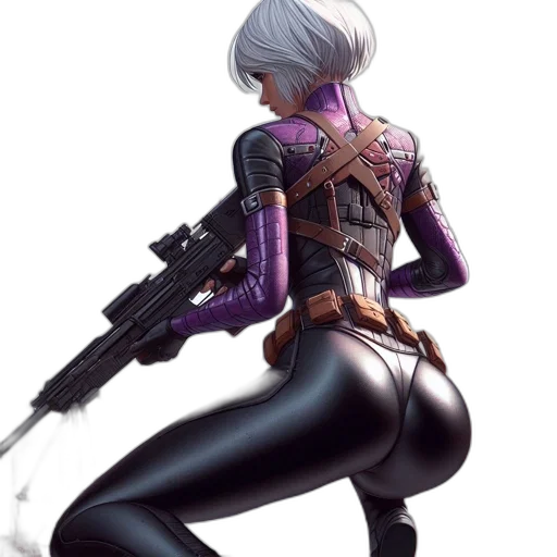 weapon, jacket, concept art, cyberpunk transparent PNG cut-out