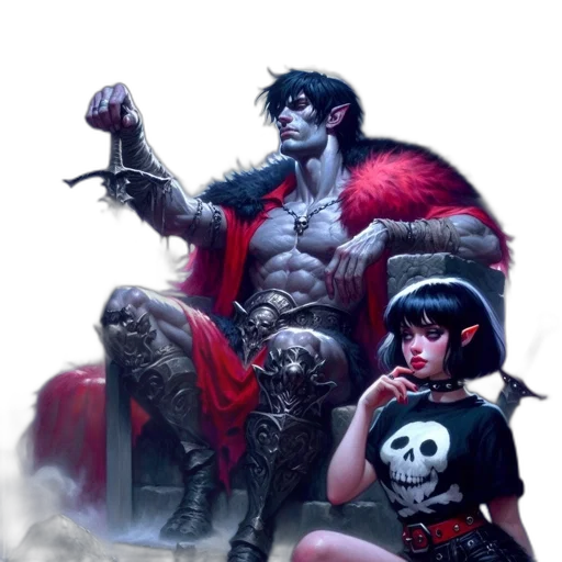 comic book art, fantasy art, concept art, cyberpunk transparent PNG cut-out
