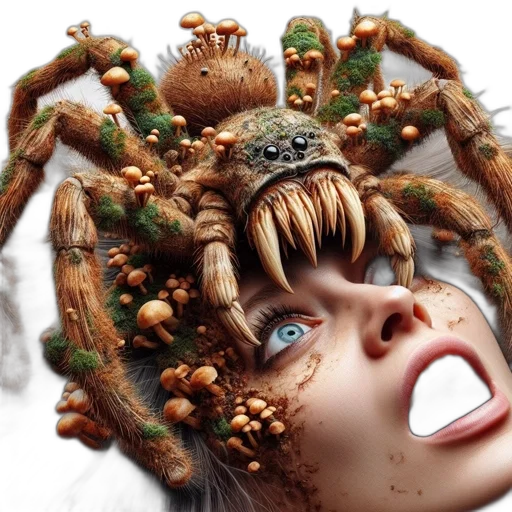 creature, hair, crown, mask transparent PNG cut-out