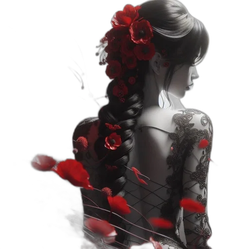 dress, robot, weapon, concept art transparent PNG cut-out