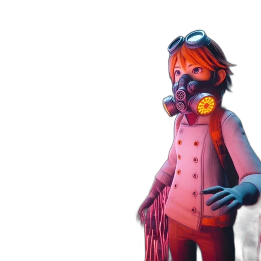 mask, creature, jacket, robot transparent PNG cut-out