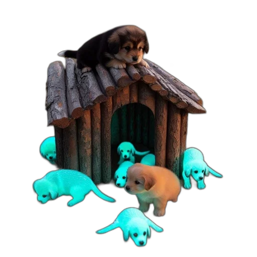 animal, creature, 3d render, concept art transparent PNG cut-out