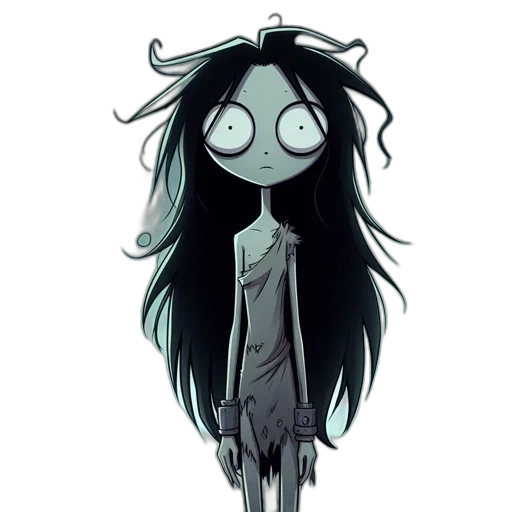 creature, hair, mask, dress transparent PNG cut-out