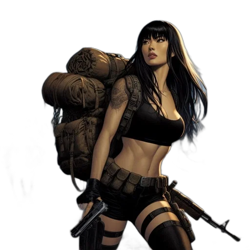 weapon, comic book art, concept art, fantasy art transparent PNG cut-out