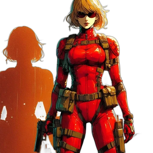 concept art, comic book art, pixel art, cyberpunk transparent PNG cut-out