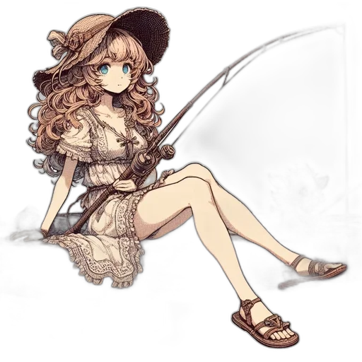 staff, hat, dress, sword transparent PNG cut-out