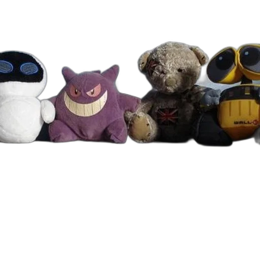 collection, stuffed, toys, including transparent PNG cut-out