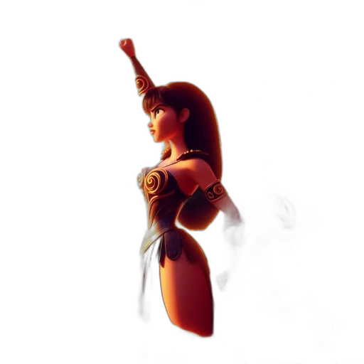 staff, weapon, sword, 3d render transparent PNG cut-out