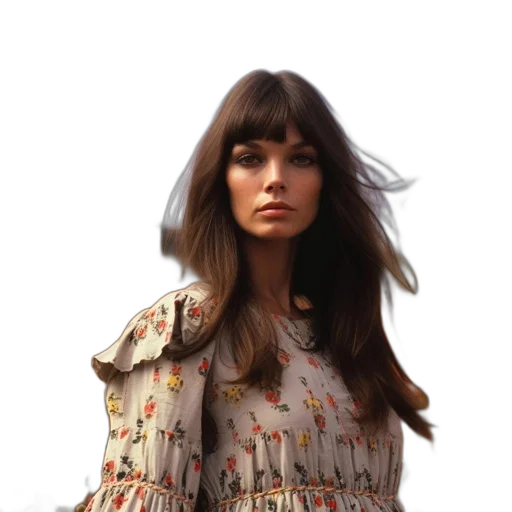dress, hair, jacket, face transparent PNG cut-out