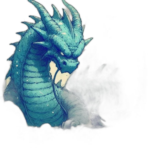 dragon, creature, staff, animal transparent PNG cut-out