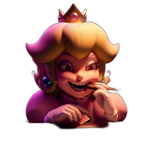 crown, face, staff, creature transparent PNG cut-out