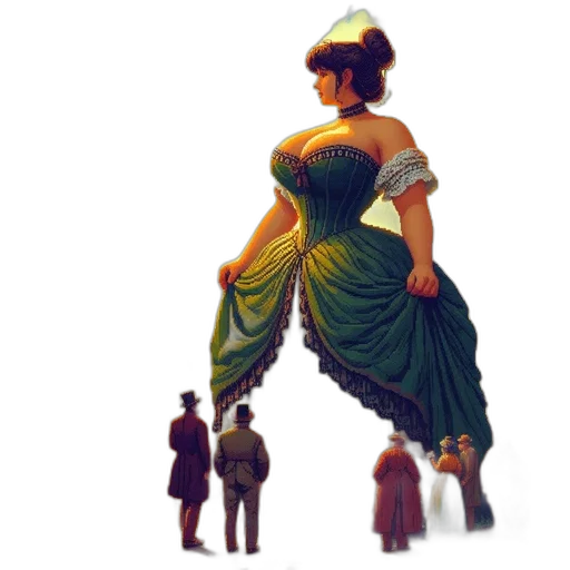 dress, crown, concept art, pixel art transparent PNG cut-out