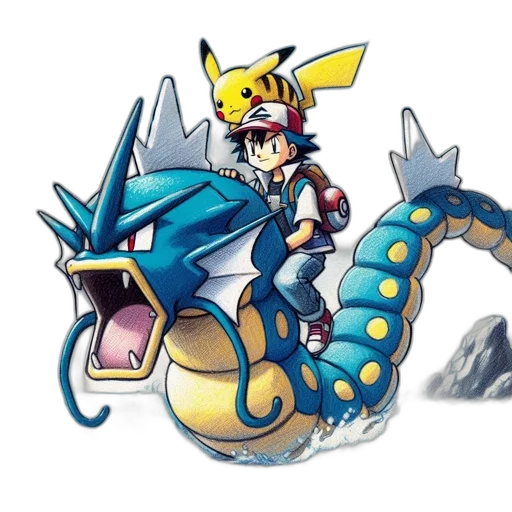 dragon, creature, concept art, pixel art transparent PNG cut-out