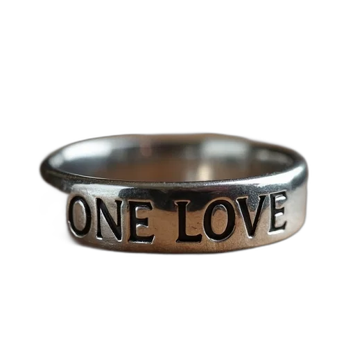 jewelry, silver, ring, words transparent PNG cut-out