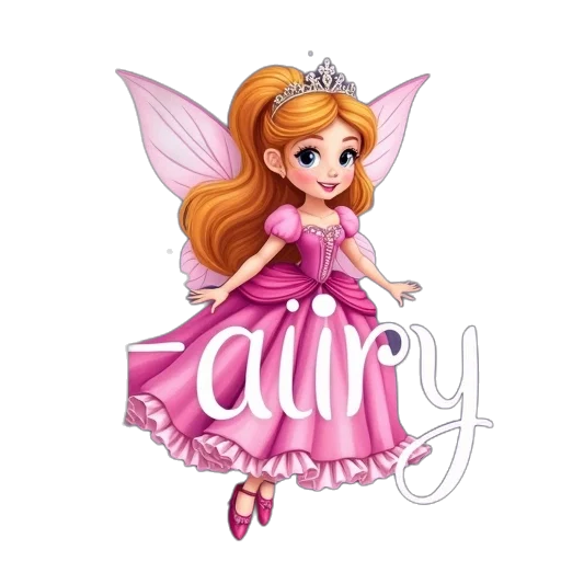 dress, crown, cartoon, 3d render transparent PNG cut-out