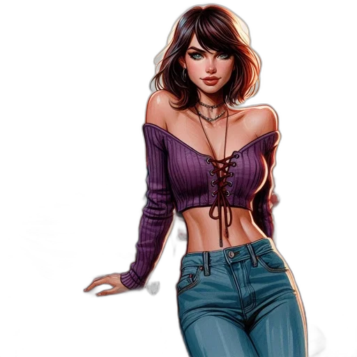 fantasy art, concept art, comic book art, photorealistic transparent PNG cut-out