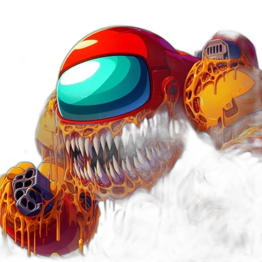 mask, creature, robot, weapon transparent PNG cut-out