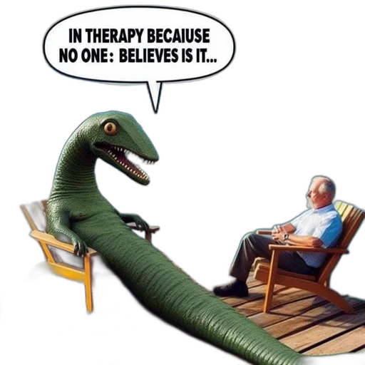 furniture, outer space, anthropomorphic, dinosaur transparent PNG cut-out