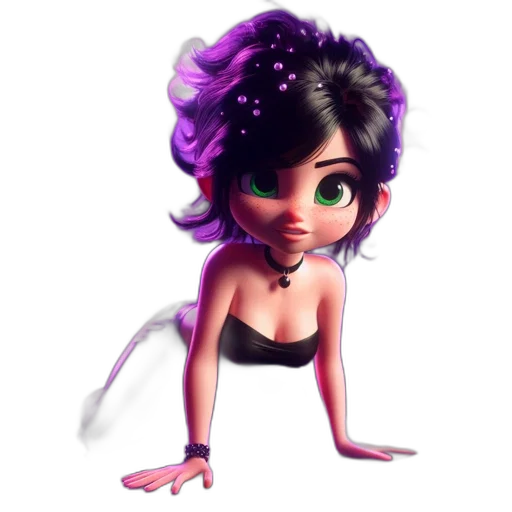 creature, dress, concept art, cartoon transparent PNG cut-out