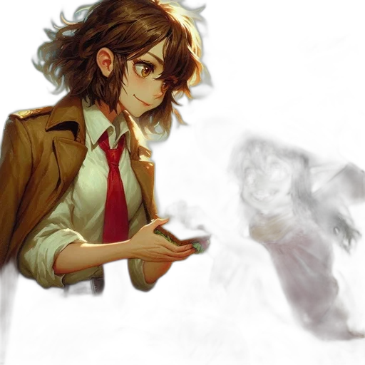 creature, concept art, comic book art, watercolor transparent PNG cut-out